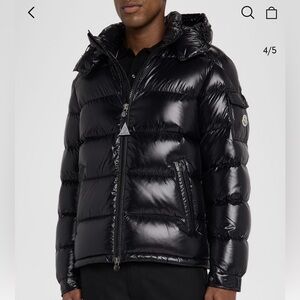 Moncler Shiny Black Puffer Jacket